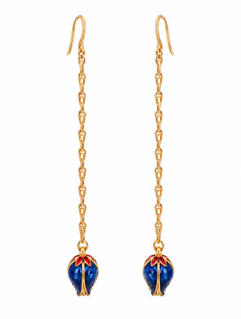 Boucles d'oreilles TIPHAINE ROUGE