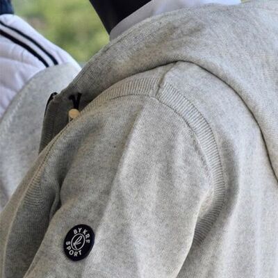 Gilet DOBLONE GRIS avec poches et avec capuche homme