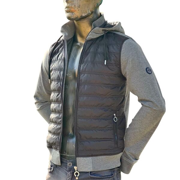 TALENT sweat-shirt homme noir/gris