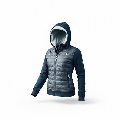 Gilet DOBLONE GRIS avec capuche