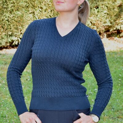 Pullover col V NAVY
