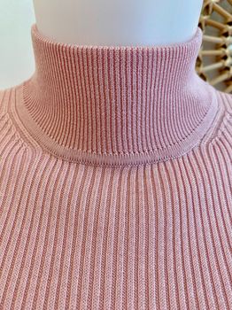 Pull Soie cheminée rose