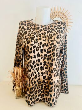 Tee-shirt Léopard camel