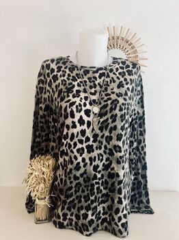 Tee-shirt Léopard kaki
