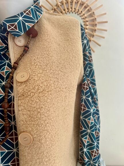 Gilet sans manches Mouton beige
