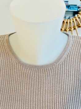 Pull soie gris perle