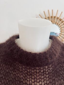 Pull Mohair marron