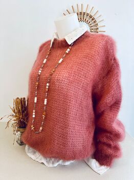 Pull Mohair terra cotta