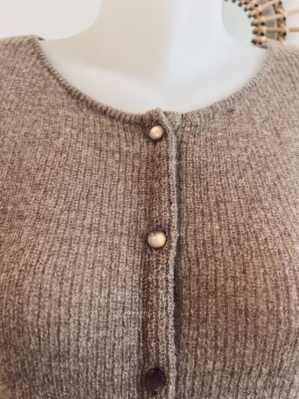 Cardigan mohair  taupe