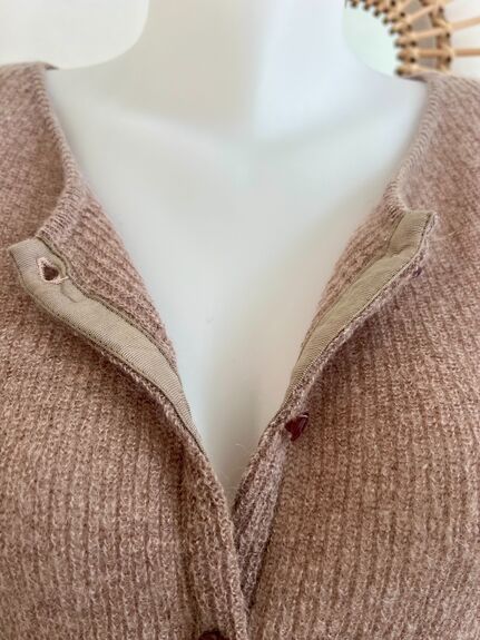 Cardigan mohair  taupe