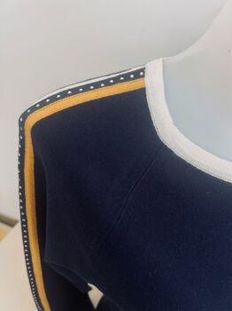 Soie bande strass marine