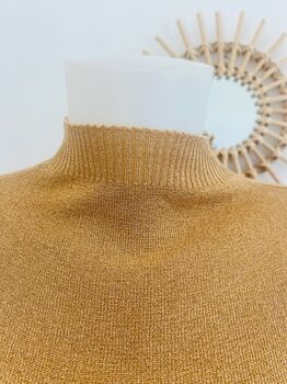 Soie lurex cheminée doré