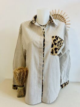 Chemise signature léopard