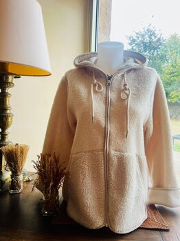 Gilet capuche sherpa