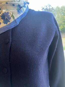 Gilet cachemire Signature bleu marine