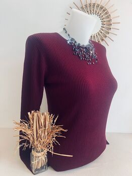 Pull soie prune