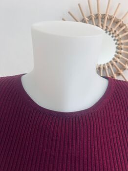 Pull soie prune