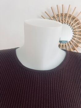 Pull soie chocolat