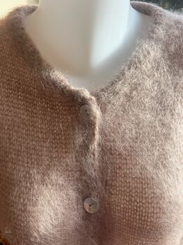 Gilet 80% kid mohair taupe