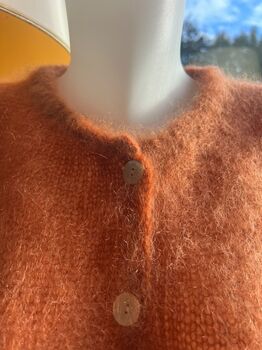 Gilet 80% kid mohair rouille