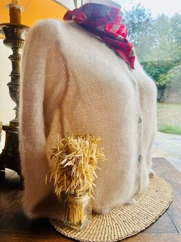 Gilet 80% kid mohair beige