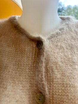 Gilet 80% kid mohair beige