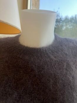 Pull 80% kid mohair marron chocolat