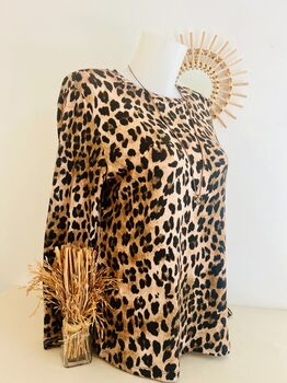 Tee-shirt Léopard camel