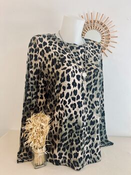 Tee-shirt Léopard kaki