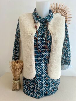 Gilet sans manches Mouton écru