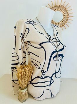 Pull Visage abstrait