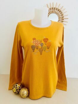 Soie strass ballon jaune