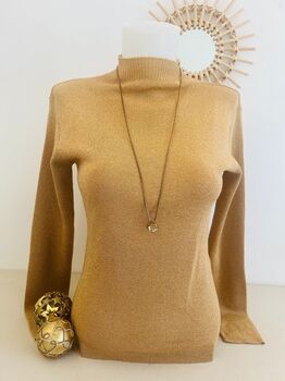 Soie lurex cheminée doré