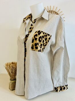 Chemise signature léopard