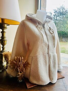 Gilet capuche sherpa