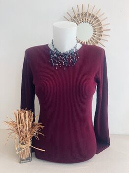 Pull soie prune
