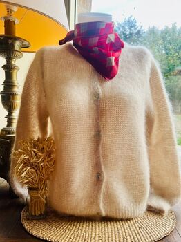 Gilet 80% kid mohair beige