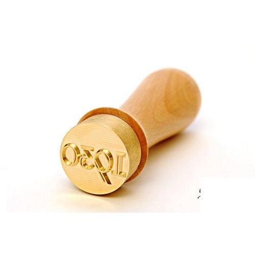 Tampon De Glace Personnalisé Avec Poignée En Bois Pour Cocktails, Whisky Et Boissons - Motif 3,8 Cm Pour Bar Et Fêtes