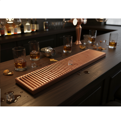 Bac de Récupération Cuivre 50x10cm