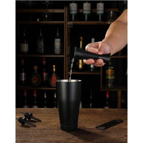 Black Matt Bar Set - 4 Pieces