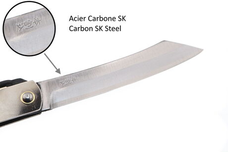 Folding Pocket Knife Higonokami SK Blade 9.5cm Sylver by Nagao Kanekoma