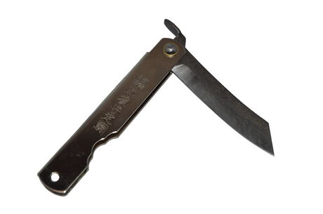 Folding Pocket Knife Higonokami Zenkou Blade 6cm Sylver by Nagao Kanekoma