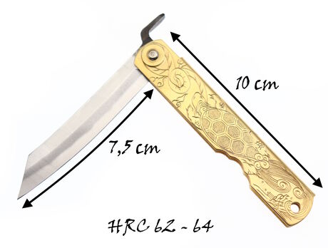 Folding Pocket Knife Higonokami Holy Beasts Black Tortoise by Nagao Kanekoma