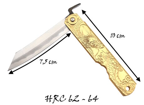 Folding Pocket Knife Higonokami Holy Beasts Azure Dragon by Nagao Kanekoma
