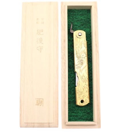 Folding Pocket Knife Higonokami Holy Beasts Vermillion Bird by Nagao Kanekoma