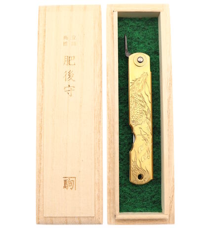 Folding Pocket Knife Higonokami Holy Beasts Qilin by Nagao Kanekoma