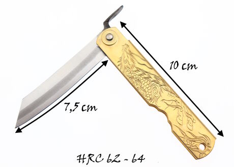 Folding Pocket Knife Higonokami Holy Beasts Qilin by Nagao Kanekoma