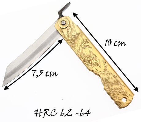 Folding Pocket Knife Higonokami Holy Beasts Phoenix by Nagao Kanekoma