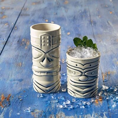 White Tiki Mug 36cl