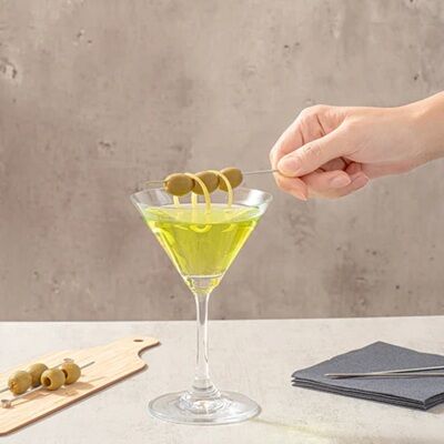 Pic Cocktail Inox Rond 10,8cm